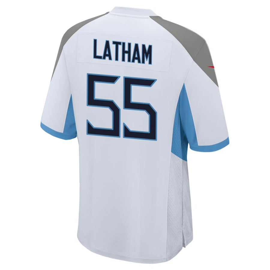 CBdoa T.Titans #55 JC Latham Player White Home Game Stitched Jerseys