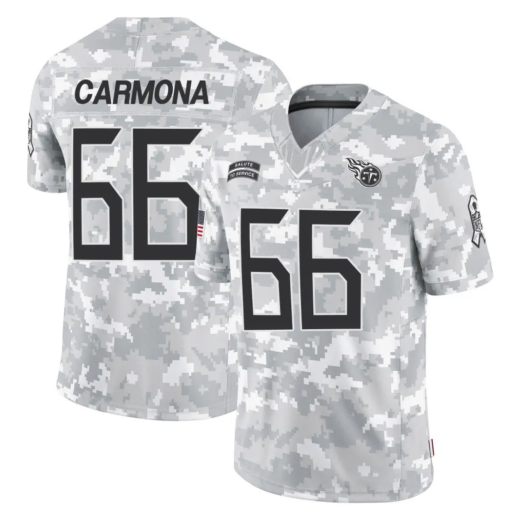 CBdoa T.Titans #66 Fernando Carmona Jr. Player Arctic Camo Limited Salute to Service Home Game Stitched Jerseys