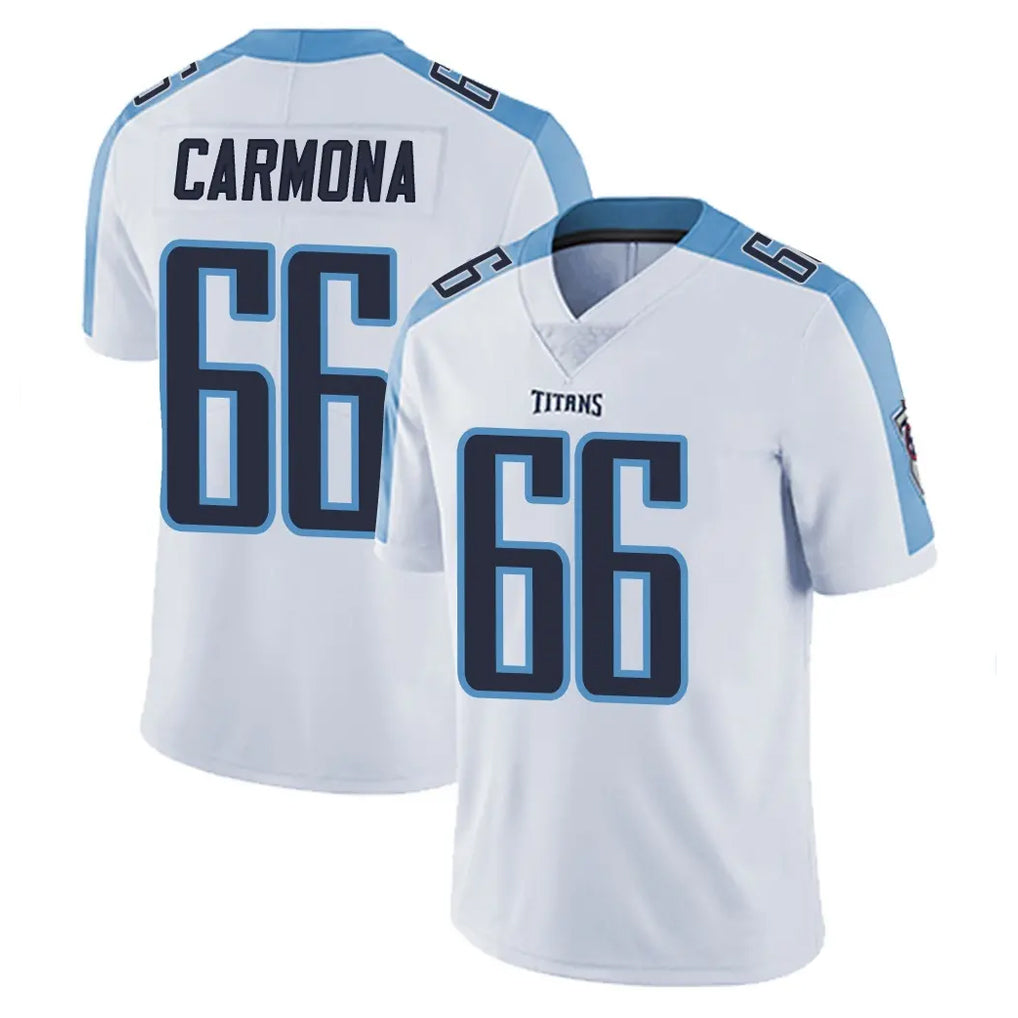 CBdoa T.Titans #66 Fernando Carmona Jr. Player White Limited Vapor Untouchable Home Game Stitched Jerseys