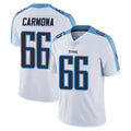 CBdoa T.Titans #66 Fernando Carmona Jr. Player White Limited Vapor Untouchable Home Game Stitched Jerseys