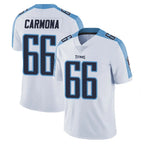 CBdoa T.Titans #66 Fernando Carmona Jr. Player White Limited Vapor Untouchable Home Game Stitched Jerseys