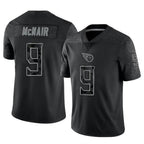 CBdoa T.Titans #9 Steve McNair Player Black RFLCTV Limited Stitched Jerseys