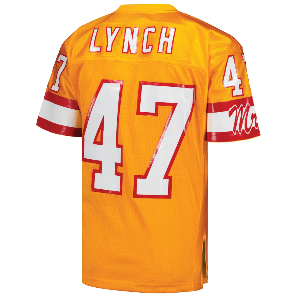 CBdoa TB.Buccaneers 1993 #47 John Lynch Mitchell & Ness Orange Authentic Throwback Retired Player Stitched Puhic Jersey