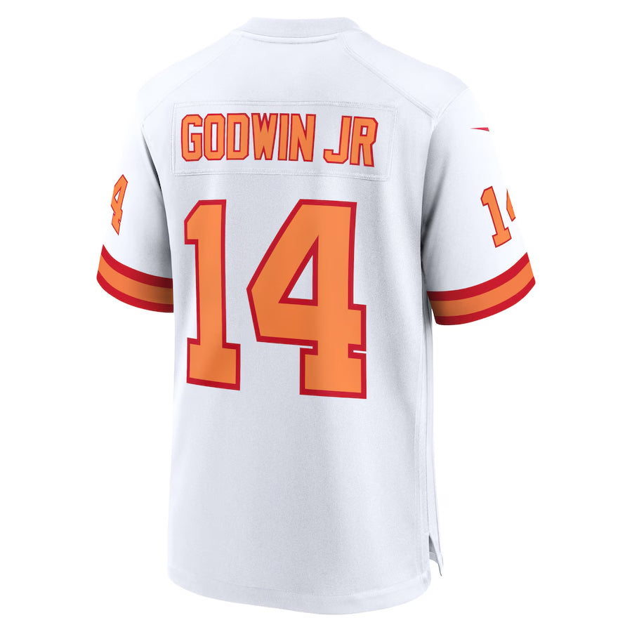 CBdoa TB.Buccaneers #14 Chris Godwin Jr. Player White Home Game Stitched Jerseys