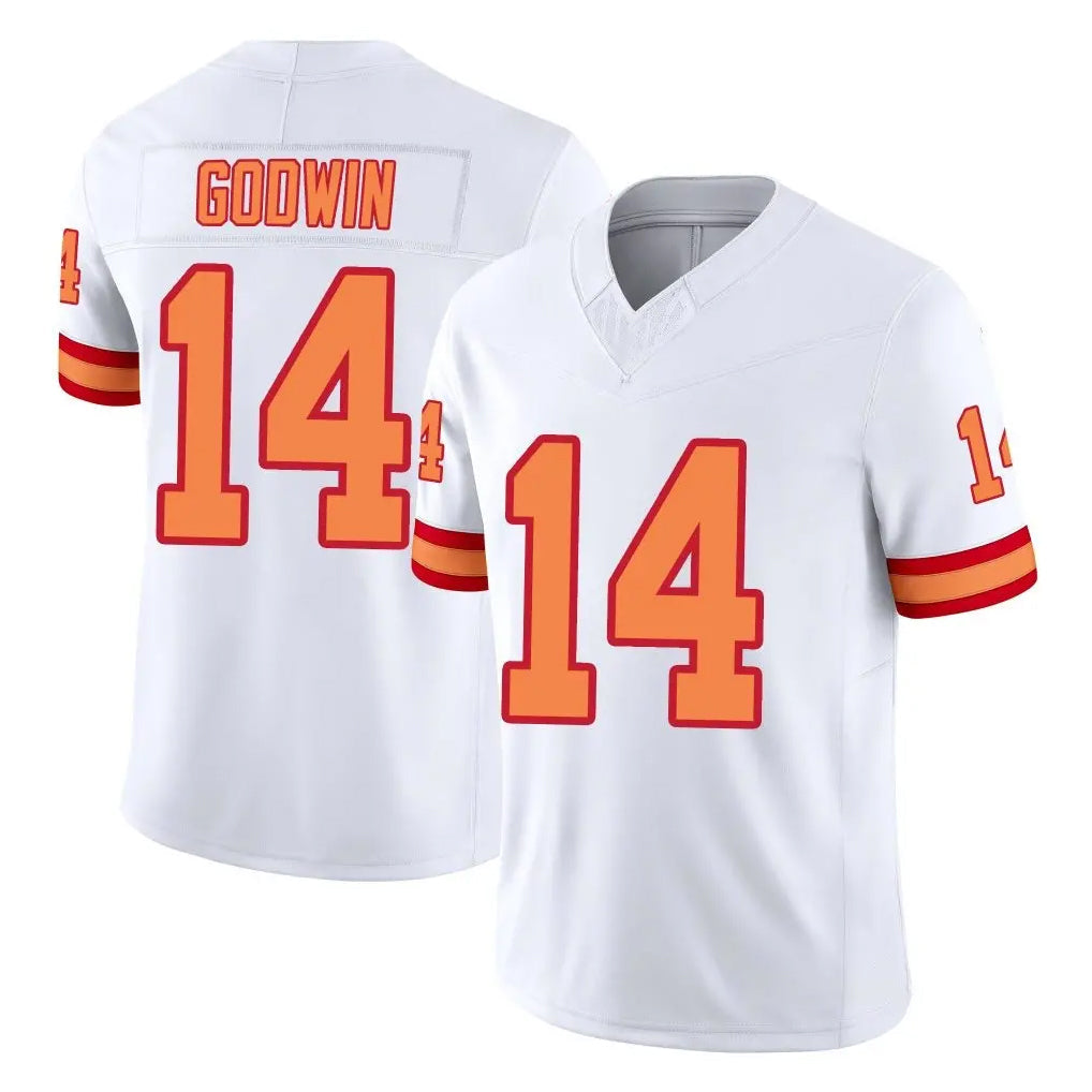 CBdoa TB.Buccaneers #14 Chris Godwin Jr. Player White Limited '76 Vapor F.U.S.E. Home Game Stitched Jerseys