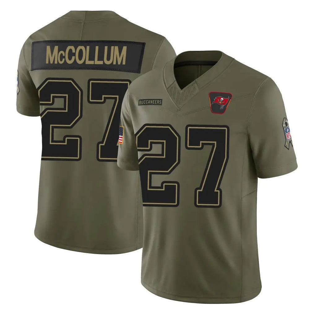 CBdoa TB.Buccaneers #27 Zyon McCollum Player Olive 2025 Salute To Service Limited Home Game Stitched Jerseys