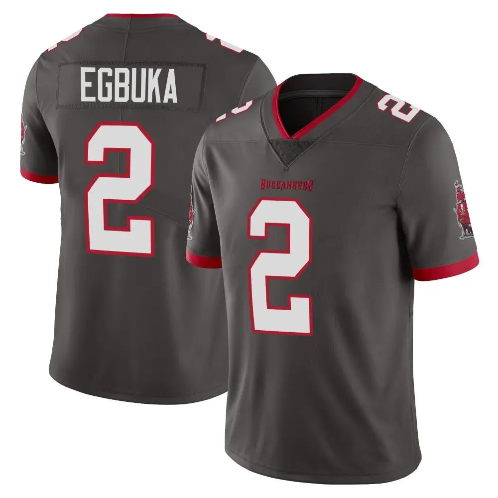 CBdoa TB.Buccaneers #2 Emeka Egbuka Player Limited Pewter Alternate Vapor Stitched Jerseys