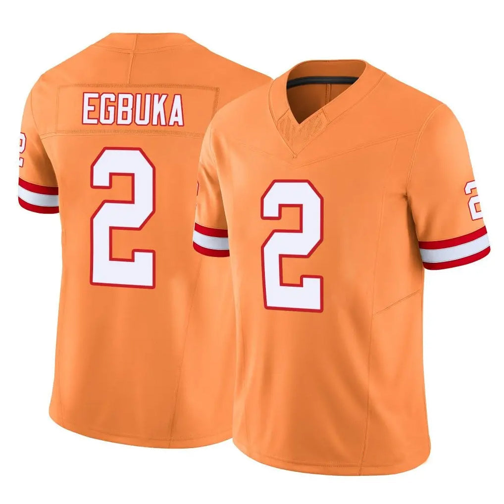 CBdoa TB.Buccaneers #2 Emeka Egbuka Player Orange Vapor F.U.S.E. Limited Stitched Jerseys