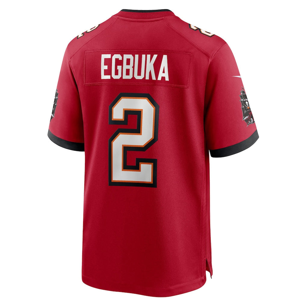 CBdoa TB.Buccaneers #2 Emeka Egbuka Player Red Home Game Stitched Jerseys