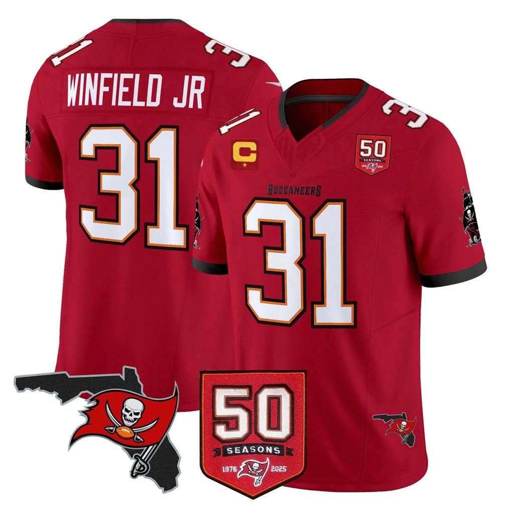 CBdoa TB.Buccaneers #31 Antoine Winfield Jr. Player Red Limited 2026 Season Vapor F.U.S.E. Home Game Stitched Jerseys