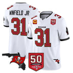 CBdoa TB.Buccaneers #31 Antoine Winfield Jr. Player White Limited 2026 Season Vapor F.U.S.E. Home Game Stitched Jerseys