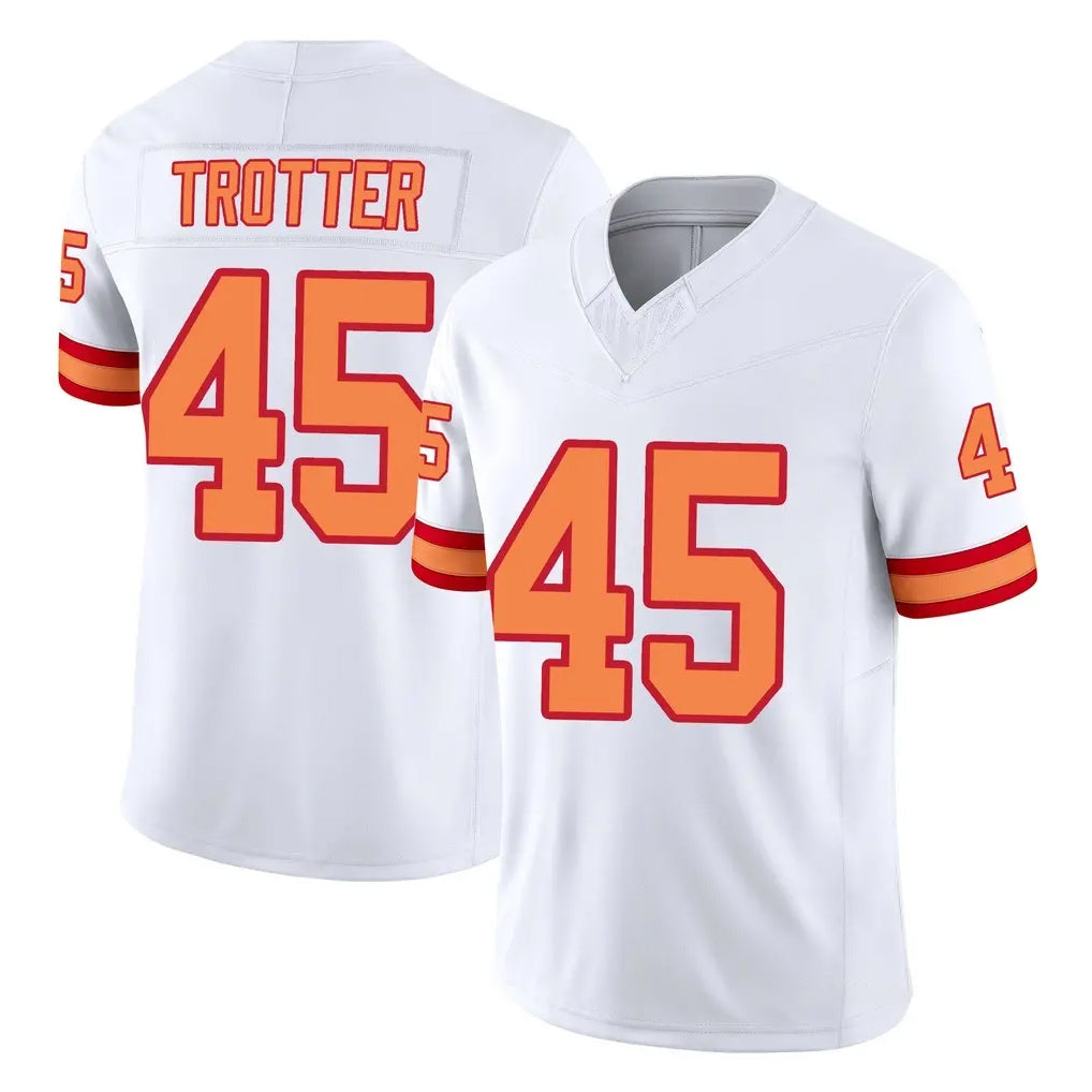 CBdoa TB.Buccaneers #45 Josiah Trotter Player White Limited '76 Vapor F.U.S.E. Home Game Stitched Jerseys