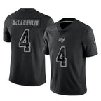 CBdoa TB.Buccaneers #4 Chase McLaughlin Player Black Reflective Limited Home Game Stitched Jerseys