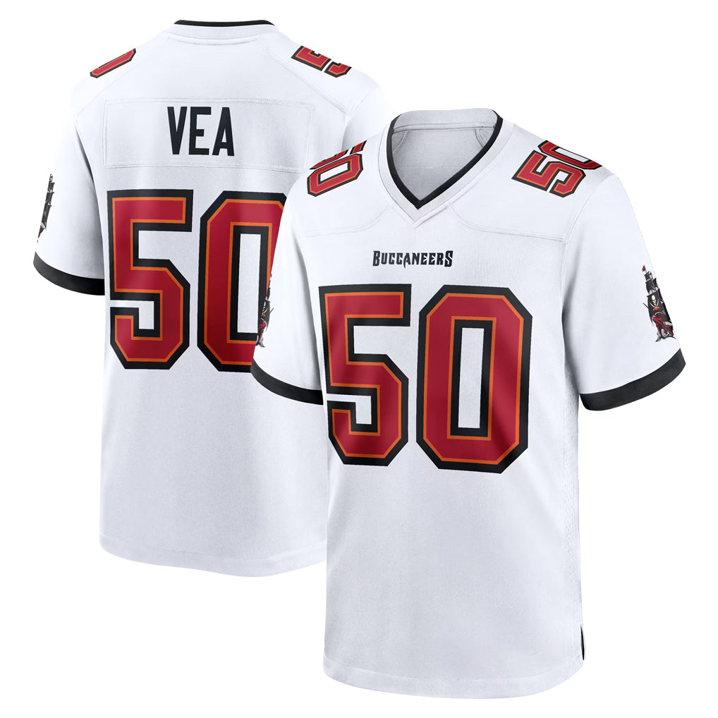 CBdoa TB.Buccaneers #50 Vita Vea Player White Home Game Stitched Jerseys