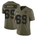 CBdoa TB.Buccaneers #69 Cody Mauch Player Olive 2025 Salute To Service Limited Home Game Stitched Jerseys