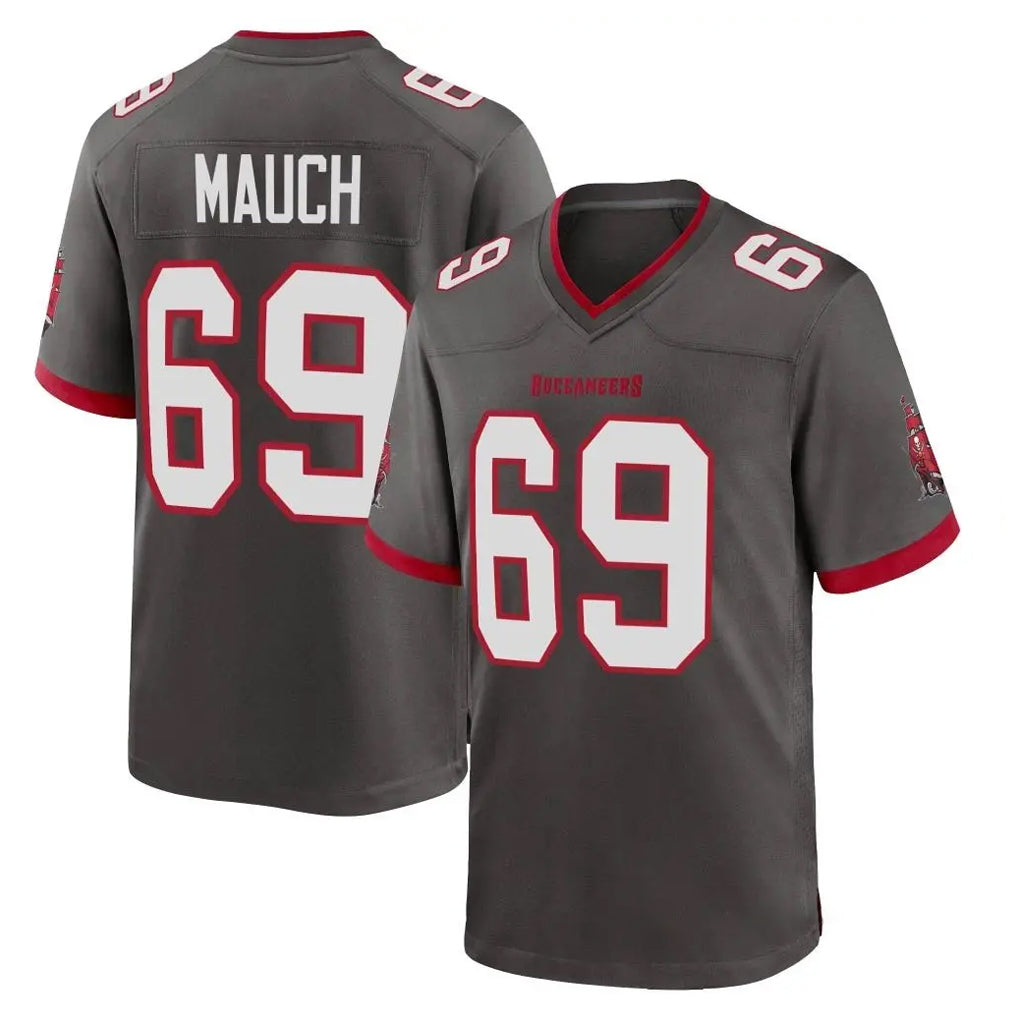 CBdoa TB.Buccaneers #69 Cody Mauch Player Pewter Alternate Home Game Stitched Jerseys