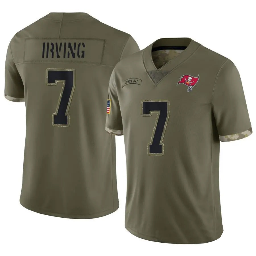 CBdoa TB.Buccaneers #7 Bucky Irving Player Limited Olive Salute To Service Stitched Jersey