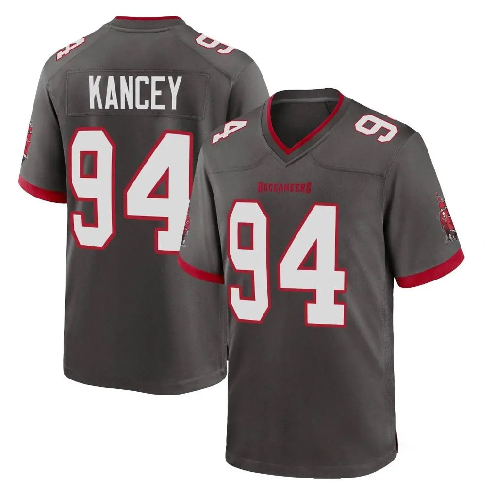 CBdoa TB.Buccaneers #94 Calijah Kancey Player Pewter Alternate Home Game Stitched Jerseys