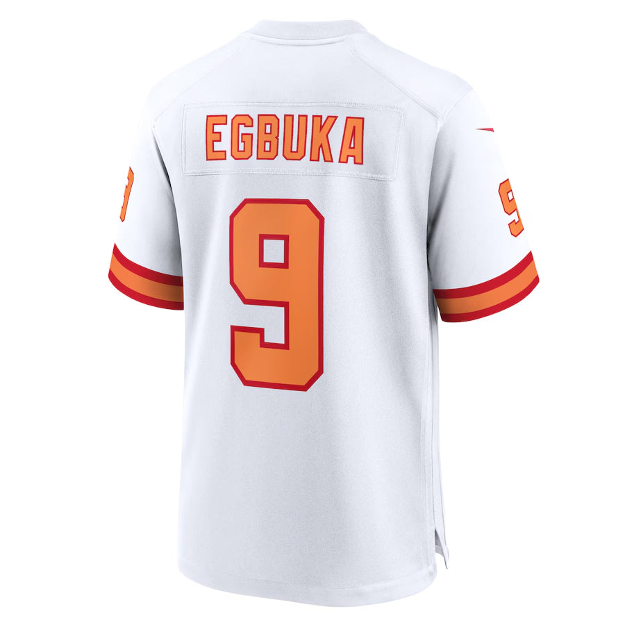 CBdoa TB.Buccaneers #9 Emeka Egbuka Player White Home Game Stitched Jerseys