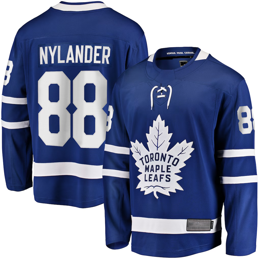 CBdoa T.Maple Leafs #88 William Nylander Blue Home Breakaway Player Jerseys