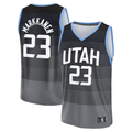 CBdoa U.Jazz #23 Lauri Markkanen Fanatics Black 2025-2026 City Edition Fast Break Jerseys