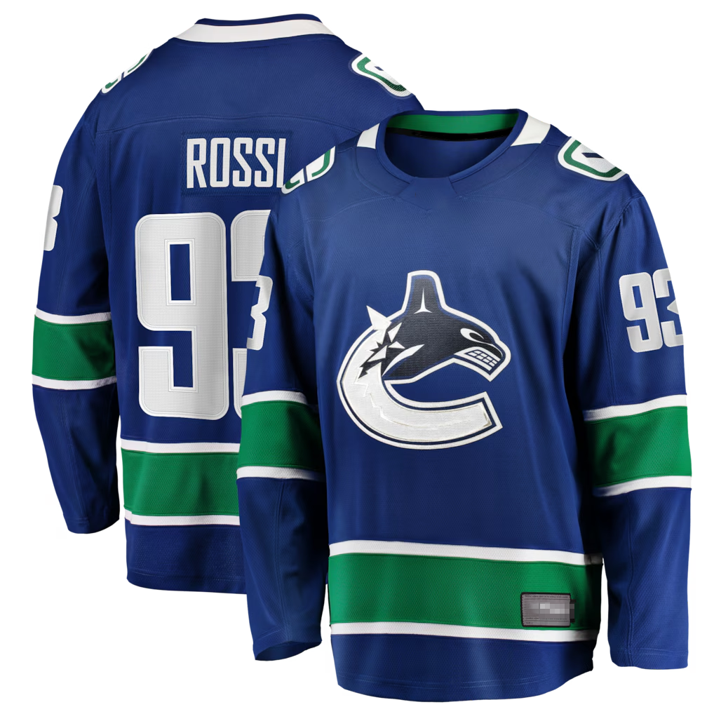 CBdoa V.Canucks #93 Marco Rossi Blue Home Premier Breakaway Player Jerseys
