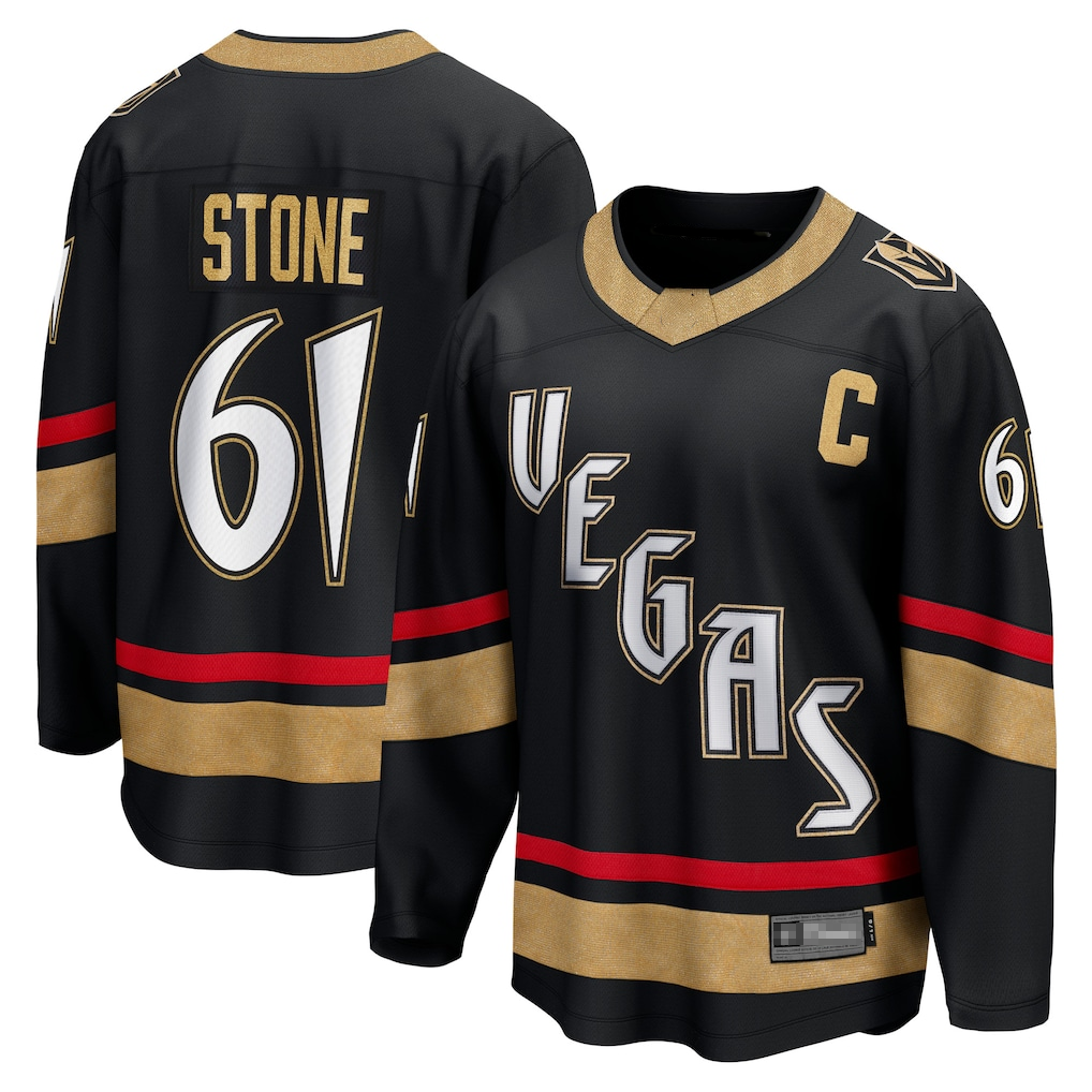 CBdoa V.Golden Knights #61 Mark Stone Black Special Edition 2.0 Breakaway Player Jerseys