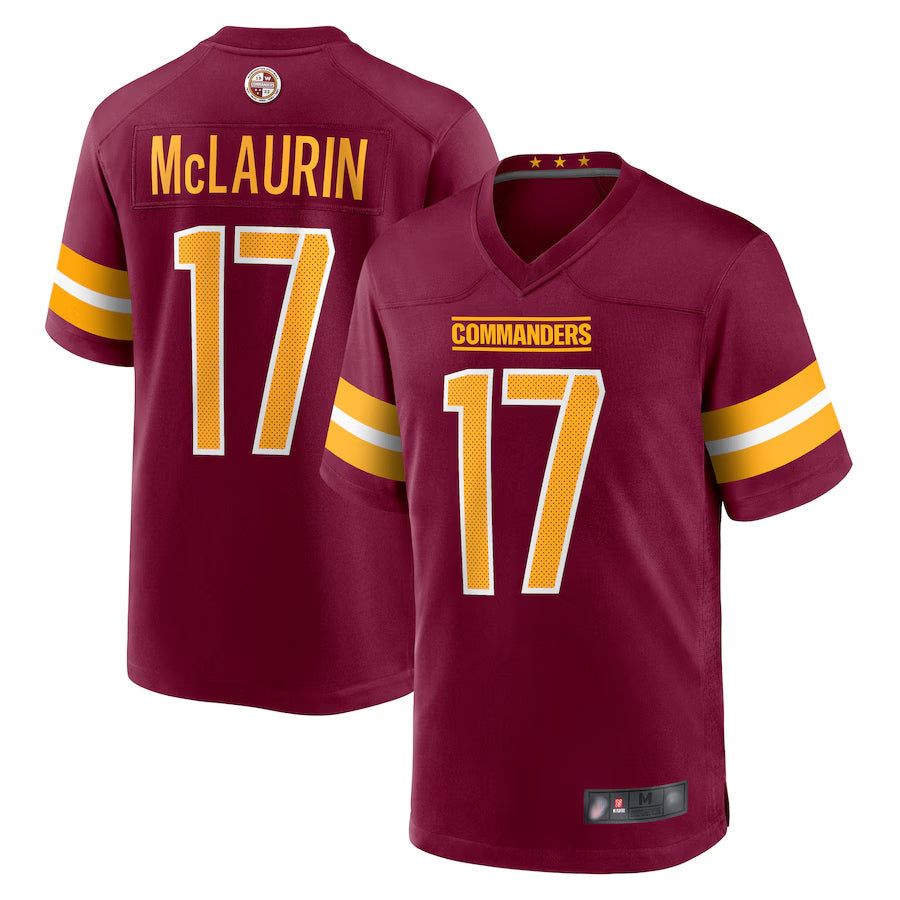 CBdoa W.Commanders Home Game Jerseys - Burgundy - #17 Terry McLaurin Player Stitched Jerseys