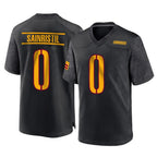 CBdoa W.Commanders #0 Mike Sainristil Player Black Home Game Stitched Jerseys