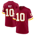 CBdoa W.Commanders #10 Tress Way Player Burgundy Game Home Stitched Jerseys
