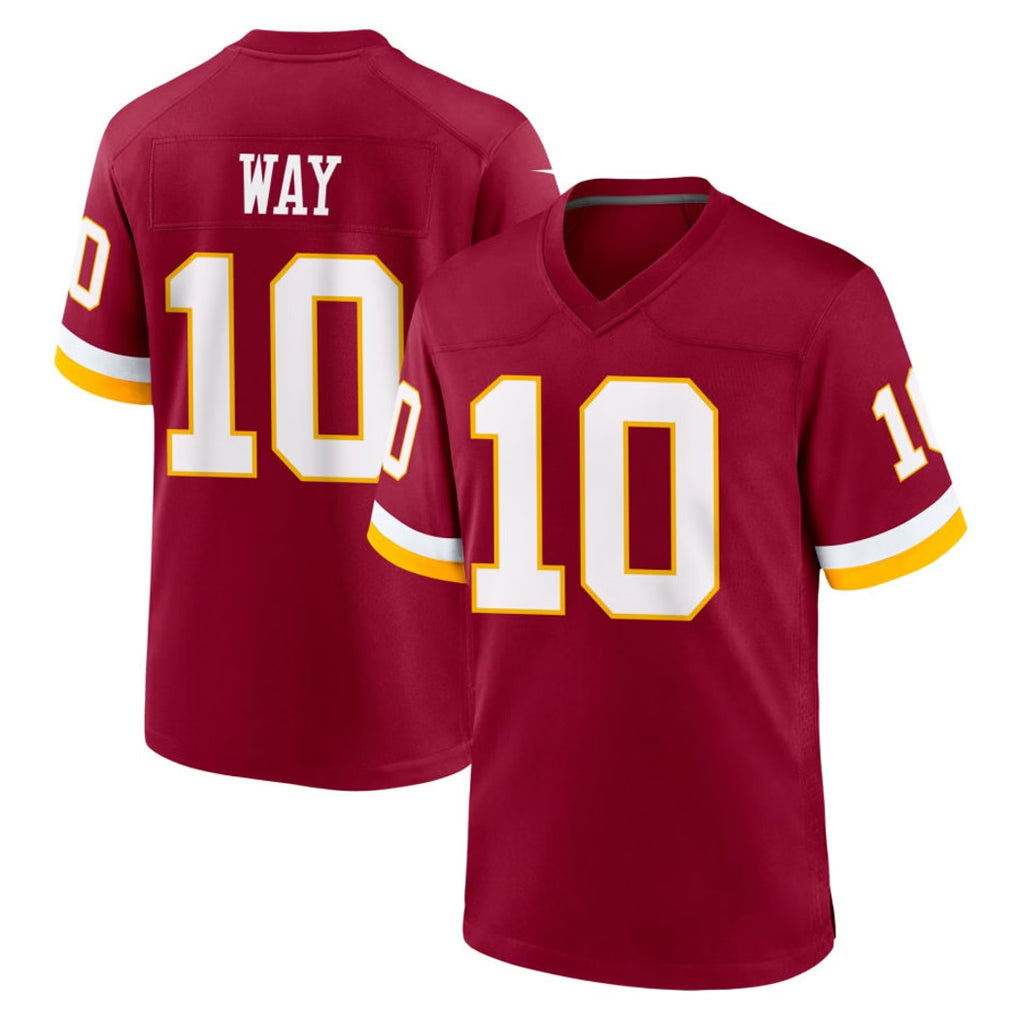 CBdoa W.Commanders #10 Tress Way Player Burgundy Game Home Stitched Jerseys