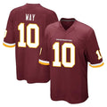 CBdoa W.Commanders #10 Tress Way Player Burgundy Team Color Home Game Stitched Jerseys