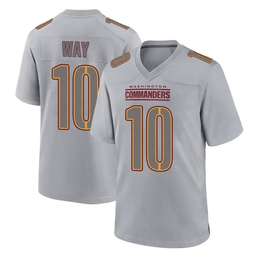 CBdoa W.Commanders #10 Tress Way Player Gray Atmosphere Fashion Home Game Stitched Jerseys