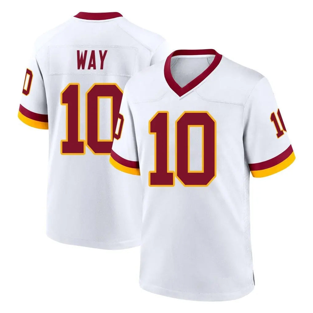 CBdoa W.Commanders #10 Tress Way Player White Home Game Stitched Jerseys