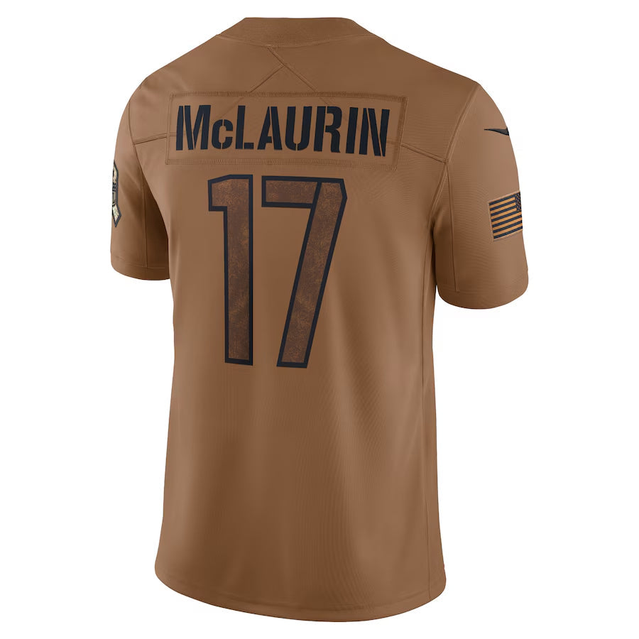 CBdoa W.Commanders #17 Terry McLaurin Player Brown Salute To Service Limited Stitched Jerseys