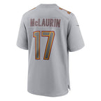 CBdoaW.Commanders #17 Terry McLaurin Player Gray Fashion Game Stitched Jerseys