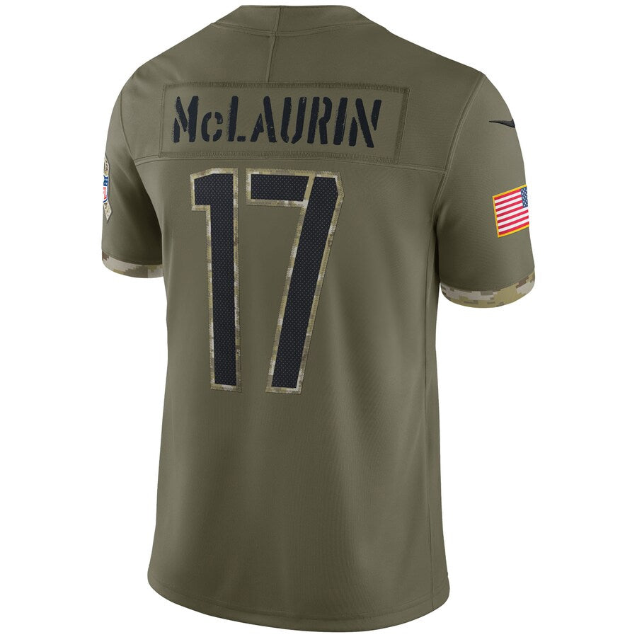 CBdoa W.Commanders #17 Terry McLaurin Player Olive Salute To Service Limited Stitched Jerseys
