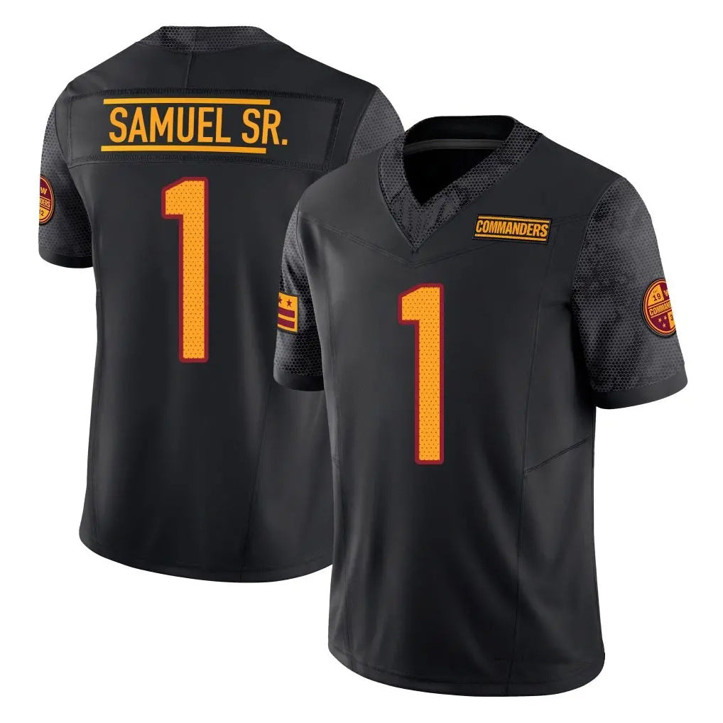 CBdoa W.Commanders #1 Deebo Samuel Sr Player Black Vapor F.U.S.E. Limited Football Jerseys