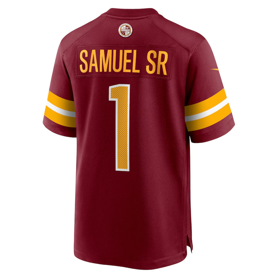 CBdoa W.Commanders #1 Deebo Samuel Sr Player Burgundy Home Game Football Jerseys