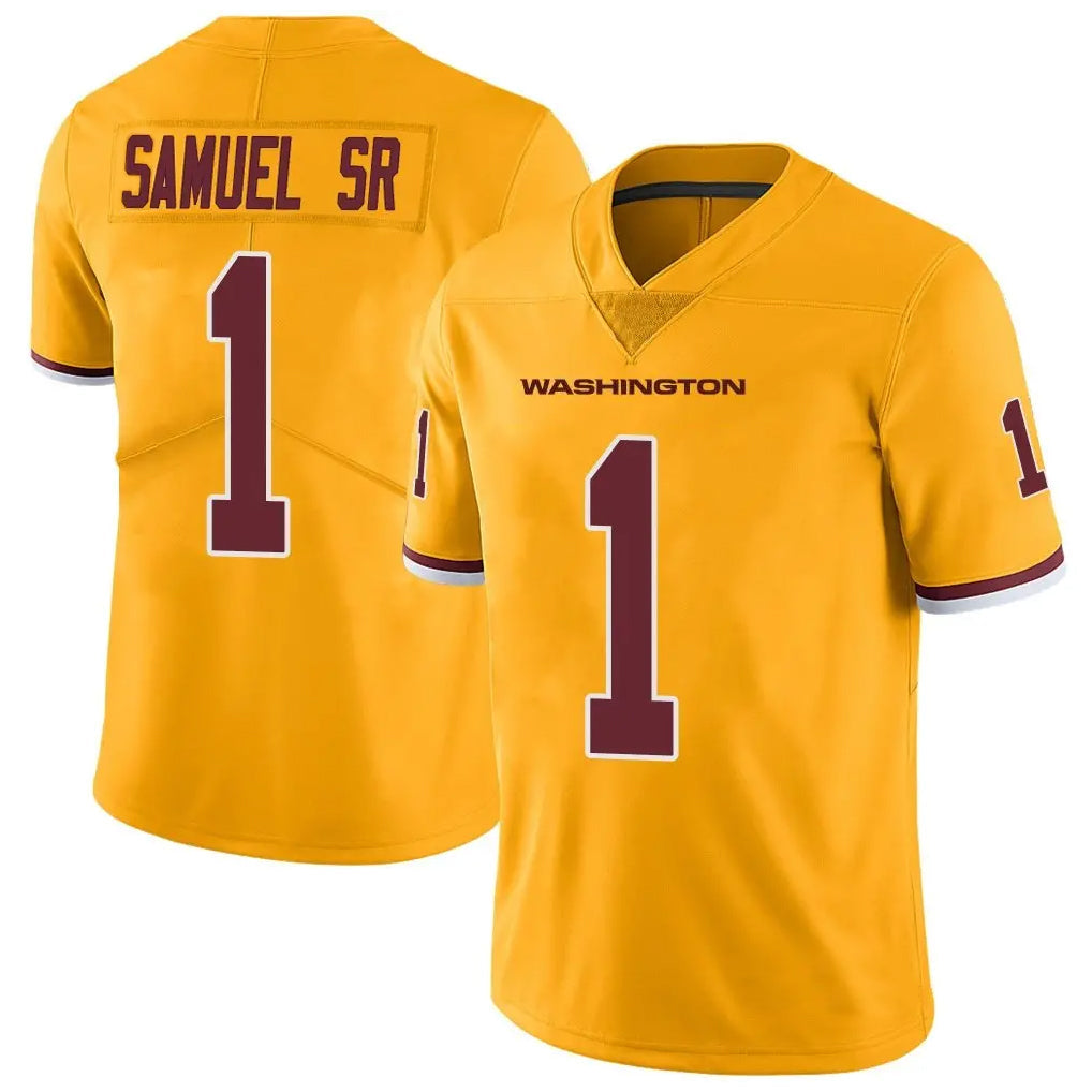 CBdoa W.Commanders #1 Deebo Samuel Sr Player Gold Vapor Limited Stitched Jerseys