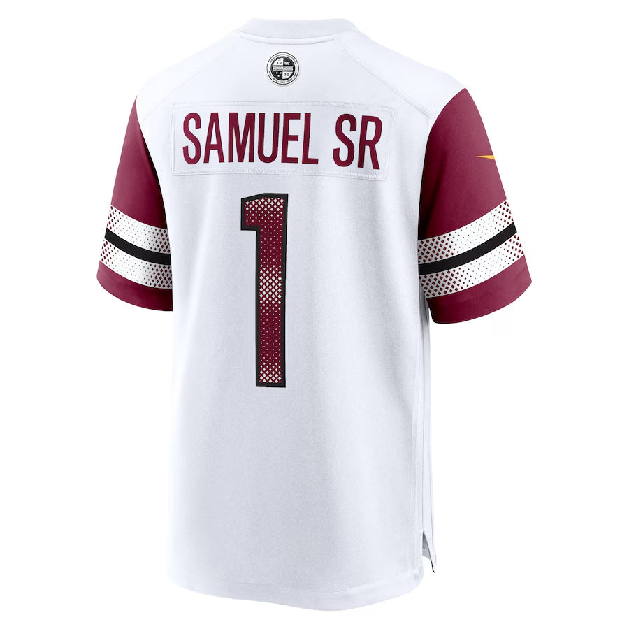 CBdoa W.Commanders #1 Deebo Samuel Sr Player White Home Game Stitched Jerseys