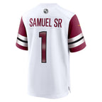 CBdoa W.Commanders #1 Deebo Samuel Sr Player White Home Game Stitched Jerseys