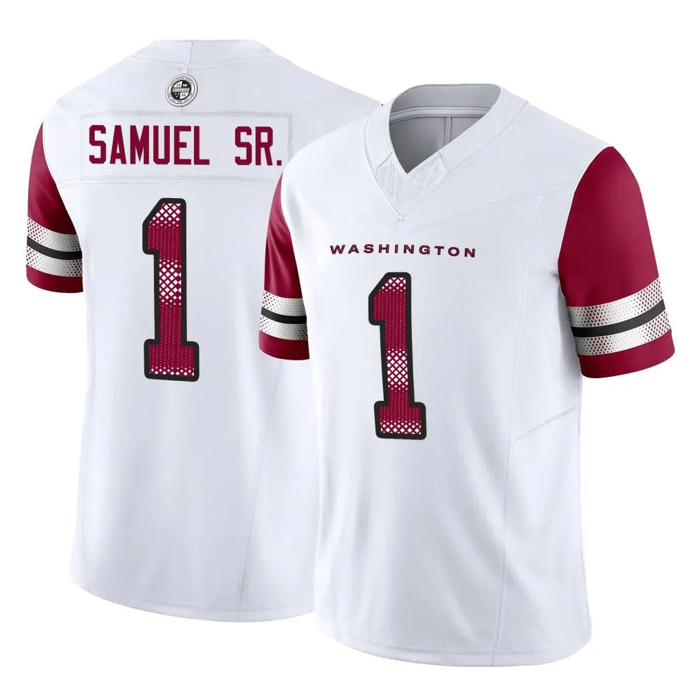 CBdoa W.Commanders #1 Deebo Samuel Sr Player White Vapor F.U.S.E. Limited Stitched Jerseys