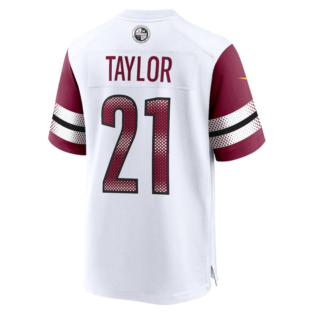 CBdoa W.Commanders #21 Sean Taylor Player White Home Game Stitched Jerseys