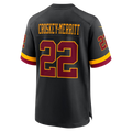 CBdoa W.Commanders #22 Jacory Croskey-Merritt Black Hail Raiser Alternate Game Stitched Jerseys