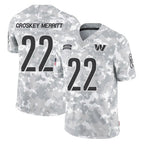 CBdoa W.Commanders #22 Jacory Croskey-Merritt Player Arctic Camo Salute to Service Limited Stitched Jerseys