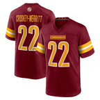 CBdoa W.Commanders #22 Jacory Croskey-Merritt Player Burgundy Home Game Stitched Jerseys