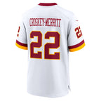 CBdoa W.Commanders #22 Jacory Croskey-Merritt Player White Home Game Stitched Jerseys