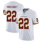 CBdoa W.Commanders #22 Jacory Croskey-Merritt Player White Limited Vapor Untouchable Home Game Stitched Jerseys