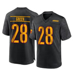 CBdoa W.Commanders #28 Darrell Green Player Black Home Game Stitched Jerseys